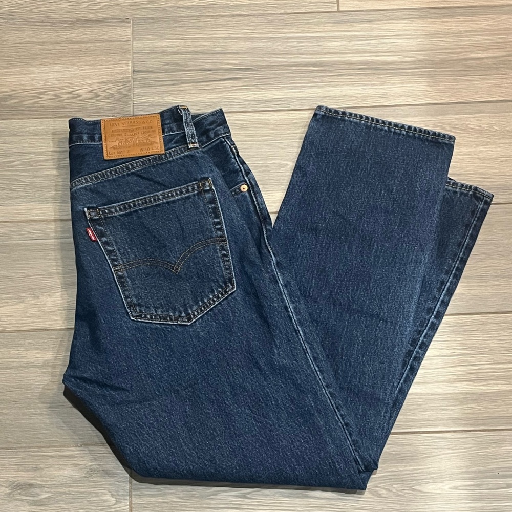 LEVI'S 551 Z Premium Big E Jeans Men's W30/L30 Authentic Straight Fit Zip Fly